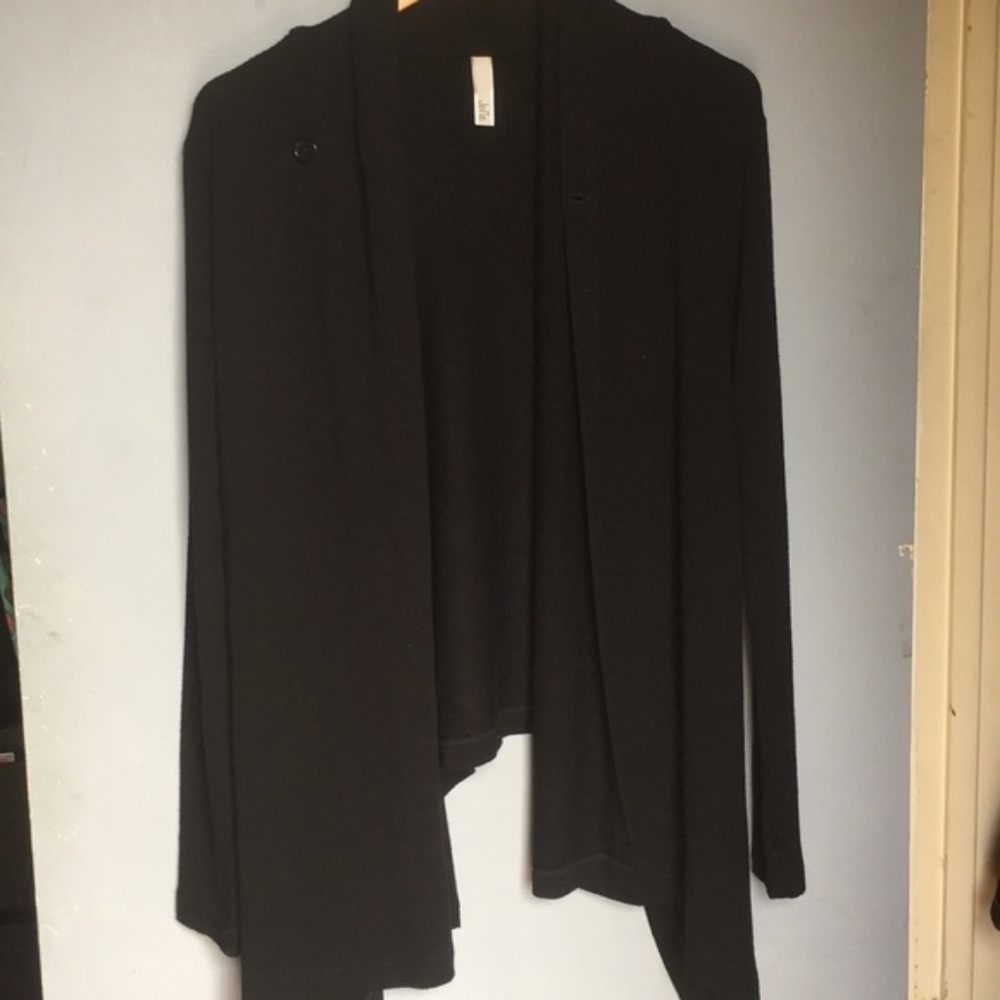 JOLIE Black Asymmetrical Cardigan
